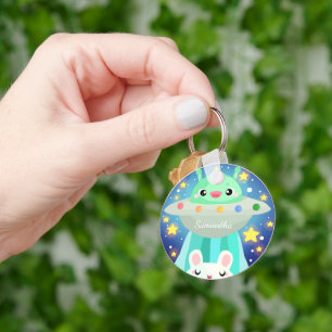 Porte-clés Cute Espace Créature Et Lapin Lapin Lapin