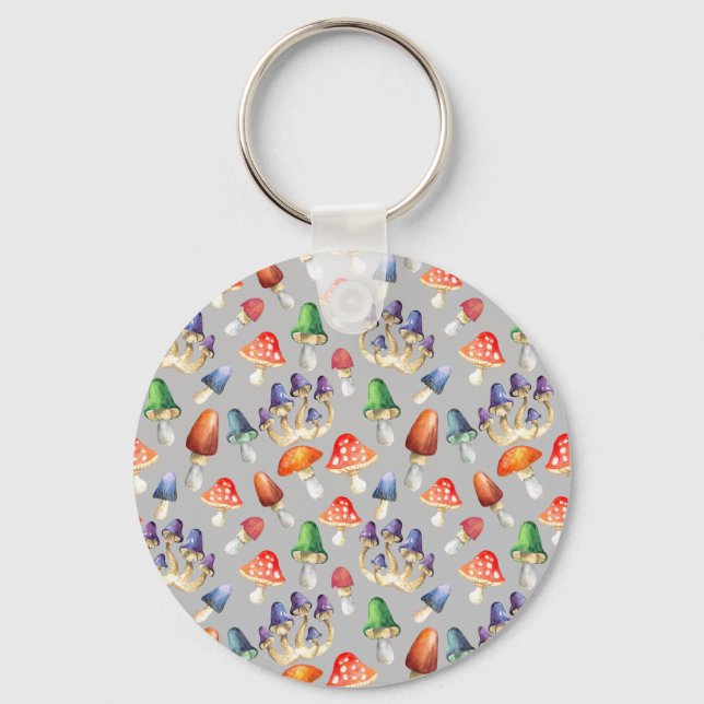 Porte-clés Cute fantastique champignons jeter oreiller boisso (Recto)