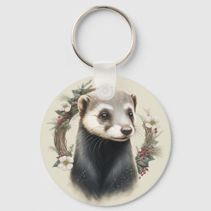 Porte-clés Cute Festive Porte - clé Ferret