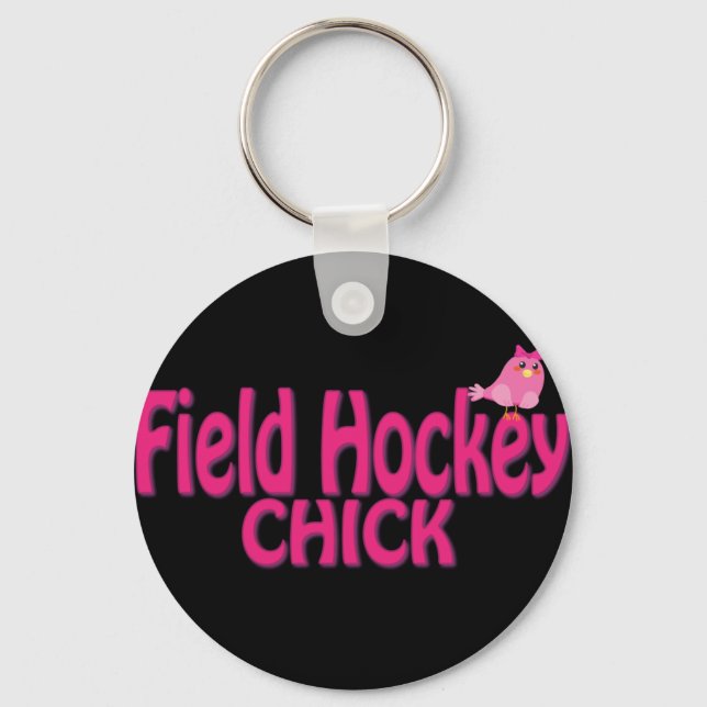 Porte-clés Cute Field Hockey Chick Designs (Recto)