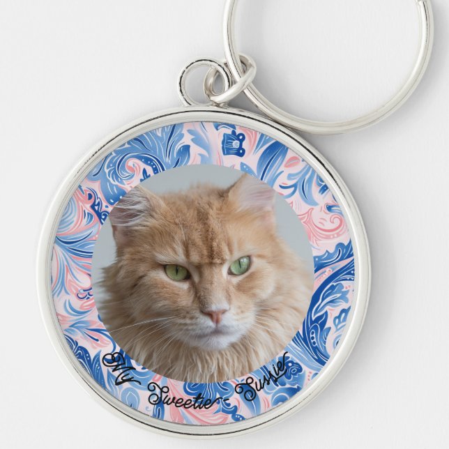 Porte-clés Cute Forever dans mon coeur Chat Keepsaké Porte -  (Devant)