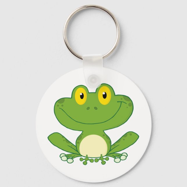 Porte-clés Cute Frog Cartoon Character (Recto)