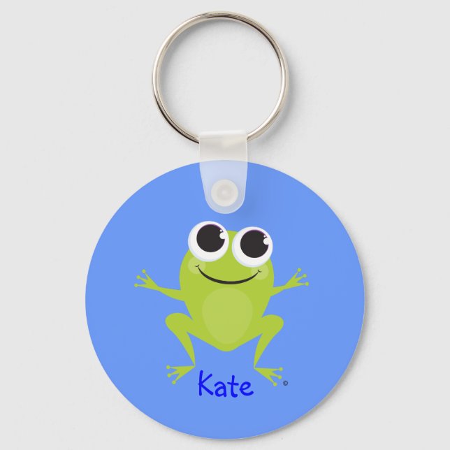Porte-clés Cute Frog - Personnalisé (Recto)
