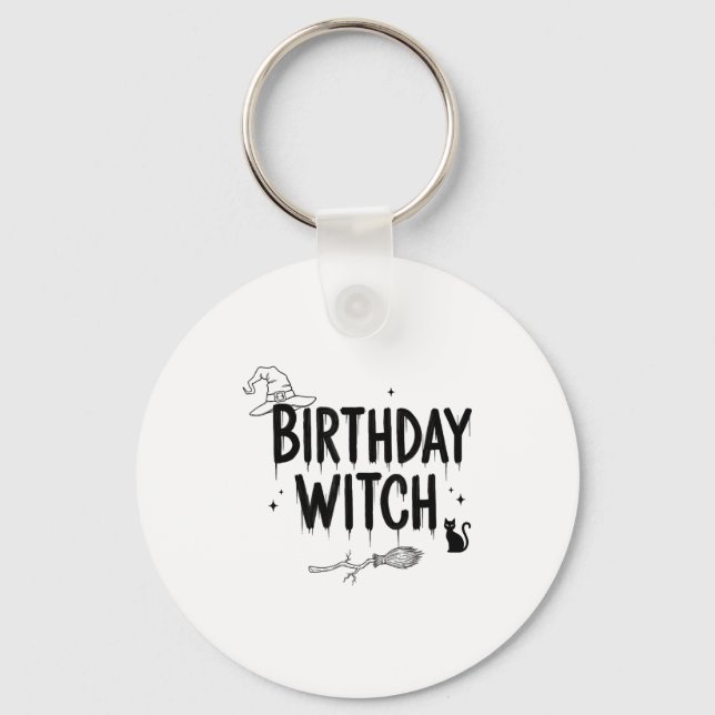 Porte-clés Cute Funny Witch Witchy Birthday Witches Happy Wom (Recto)