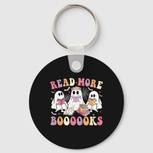 Porte-clés Cute Ghost Book Lire plus Livres Drôle Enseignants