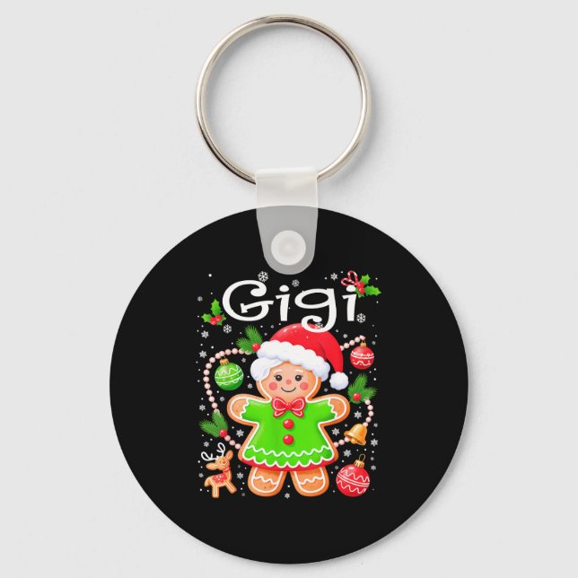 Porte-clés Cute Gigi Gingerbread Family Matching Christmas Co (Recto)