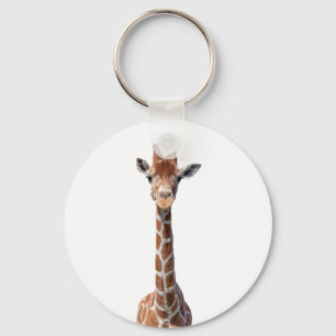 Porte-clés Cute giraffe face