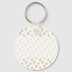Porte-clés Cute Giraffe Motif.