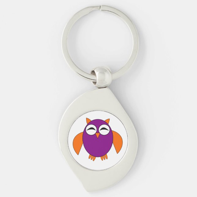 Porte-clés Cute Halloween Owl Porte - clé (Devant)