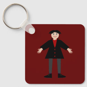 Porte-clés Cute Halloween Vampire personnalisé double face
