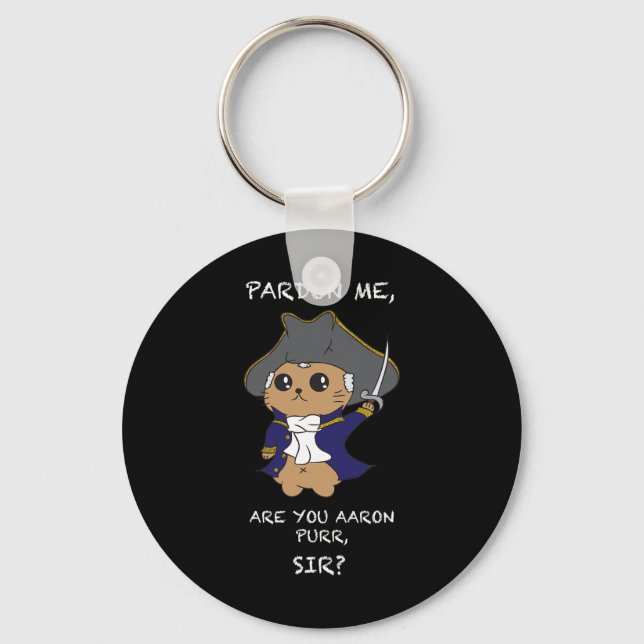 Porte-clés Cute Hamilton Chat (Recto)
