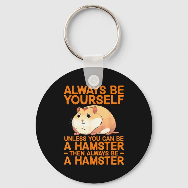 Porte-clés Cute Hamster Design For Men Women Kids Dwarf Hamst (Recto)