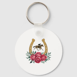 Porte-clés Cute Horse Racing Rose Ky 151st Derby Horse Party