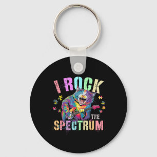 Porte-clés Cute I Rock Le Spectre Autisme Fière Maman Motivat