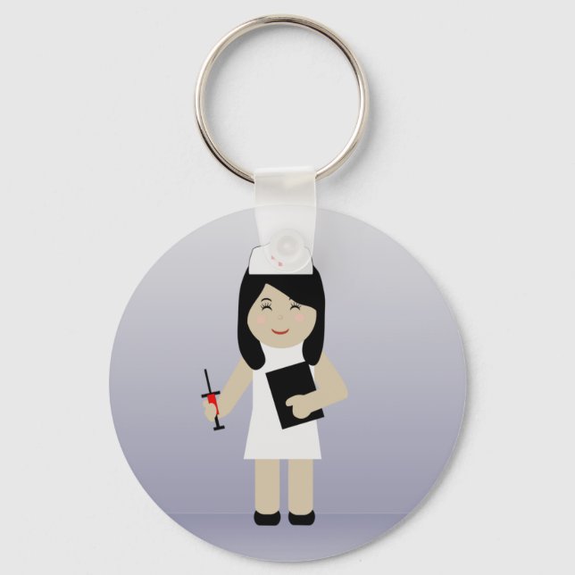 Porte-clés Cute infirmière 2 Porte - clé 2 (Recto)