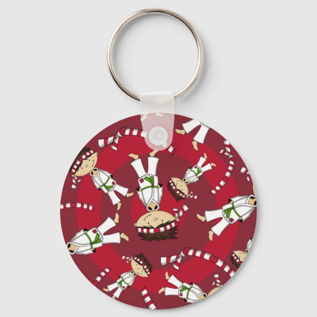 Porte-clés Cute Karate Boy Porte - clé (Recto)