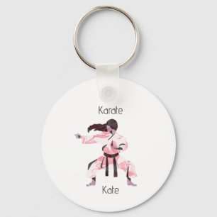 Porte-clés Cute Karate Girl Martial Arts
