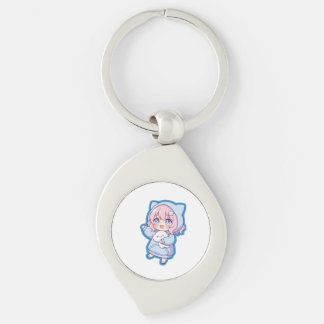 Porte-clés Cute Kawaii Anime Girl Sticker