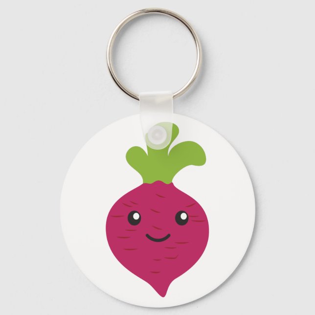 Porte-clés Cute Kawaii Beet (Recto)