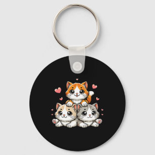 Porte-clés Cute Kawaii Chats Neko Funny Kitten Cadeau Amoureu