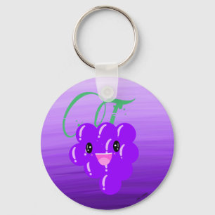Porte-clés Cute Kawaii Fruit De Fruit Oreille Ombre Violet