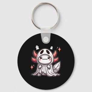 Porte-clés Cute Kawaii Halloween Ghost Axolotl