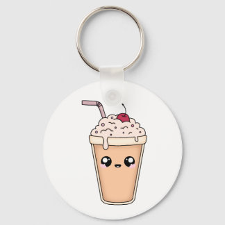 Porte-clés Cute Kawaii Milkshake Keychain – Fun Sticker Desig