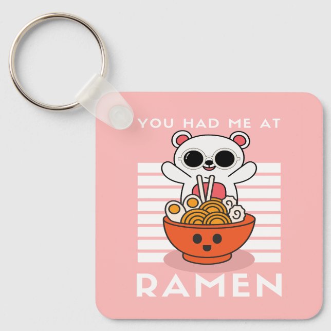 Porte-clés Cute Kawaii Ramen (Recto)