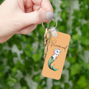 Porte-clés Cute Kitten Purrmaid - Fun Mermaid Design de chat