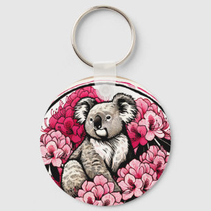 Porte-clés Cute Koala Ours Oeuvres d'art Amusants Koalas art