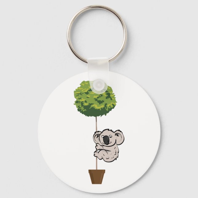 Porte-clés Cute Koala sur l'arbre (Recto)