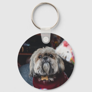 Porte-clés Cute lhasa apso puppy at
