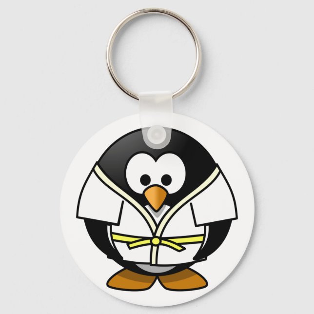 Porte-clés Cute little animated judo penguin (Recto)