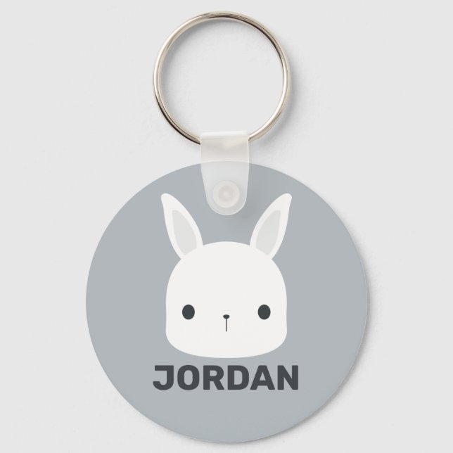 Porte-clés Cute Little Bunny Rabbit with Personalized (Recto)