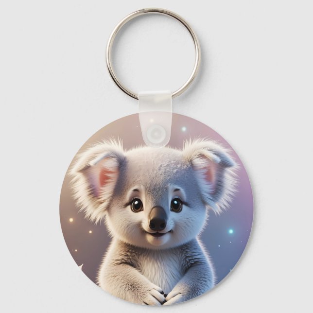 Porte-clés Cute Little Koala Imaginaire Dreamy Gradient (Recto)