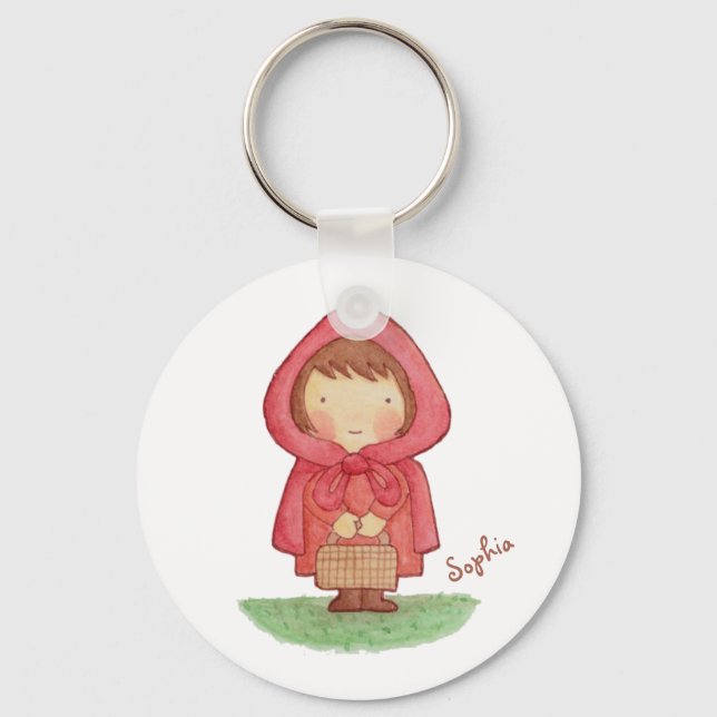 Porte-clés Cute Little Red Riding Hood Storybook Magnet (Recto)