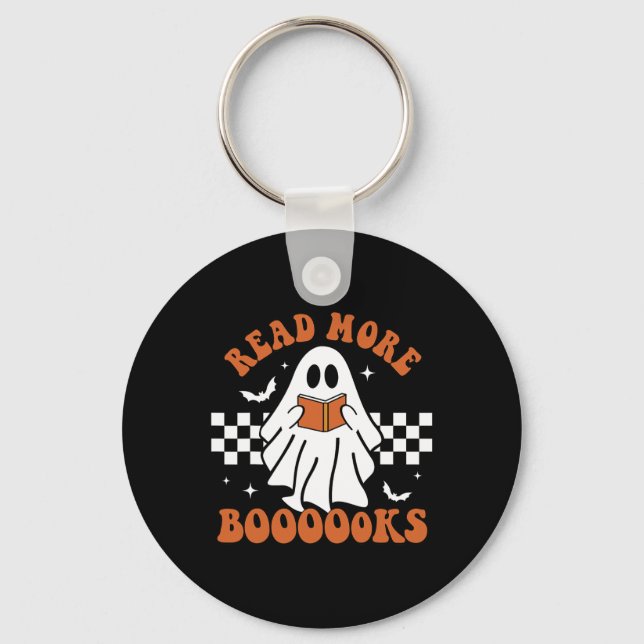 Porte-clés Cute Livres Ghost Read More Livres Fun Teacher Hal (Recto)