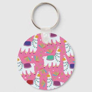 Porte-clés Cute Llama Motif