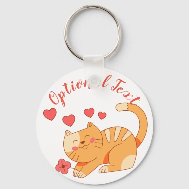 Porte-clés Cute Lote Orange Tabby Kitten (Recto)