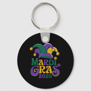 Porte-clés Cute Mardi Gras Mask Fun 2025