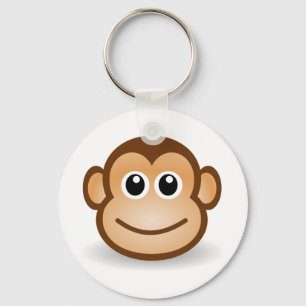 Porte-clés Cute Monkey Face