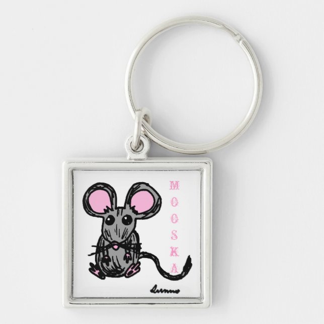 Porte-clés Cute Mooska Porte - clé de la souris (Devant)