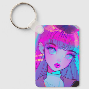 Porte-clés Cute Neon Anime Porte - clé fille