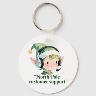 Porte-clés Cute North Ple elfe fournissant le support client
