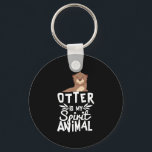 Porte-clés Cute Otter Is My Spirit Animal Funny Keychain<br><div class="desc">This cute otter tee is perfect for people who love small animals and would like an otter as a pet. If you love mermaids, otters, rivers, trekking and wildlife then this is for you. Perfect gift for water baby. Do you know someone whose spirit animal is an otter? The ideal...</div>