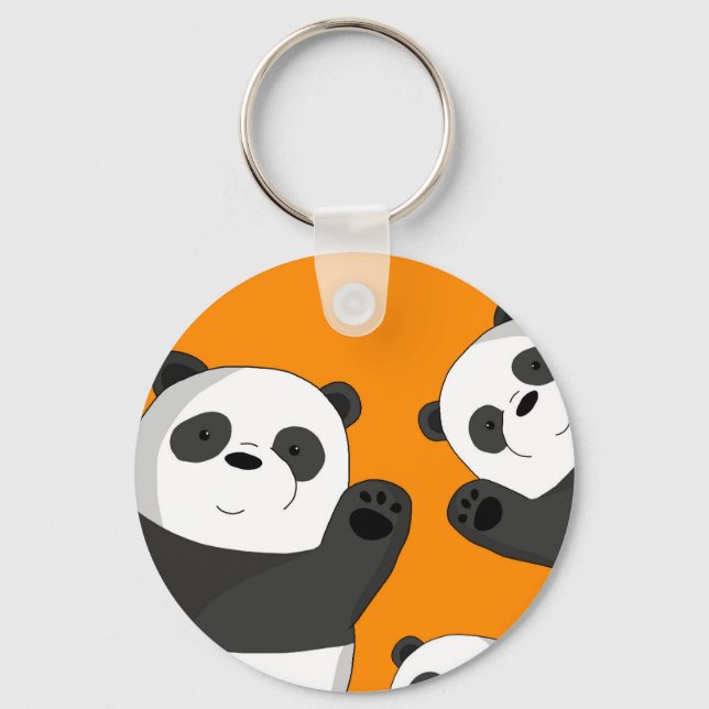 Porte-clés Cute pandas (Recto)