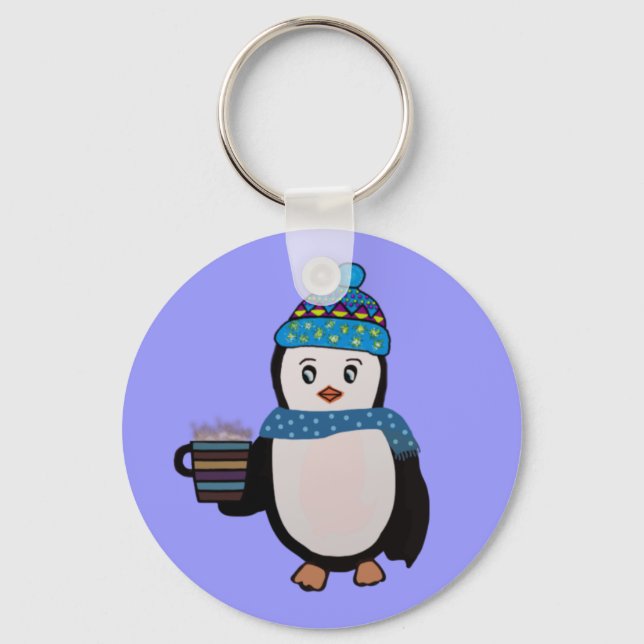 Porte-clés Cute Penguin Keychain (Recto)