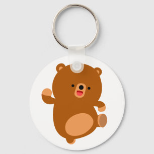 Porte-clés Cute Perky Porte - clé d'ours de dessin