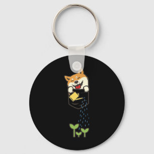 Porte-clés Cute Pocket Shiba Inu Chemise Amoureux des chiens