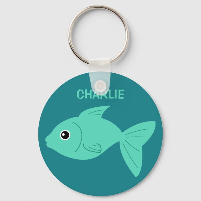 Porte-clés Cute poisson porte - clés personnalisés (Recto)